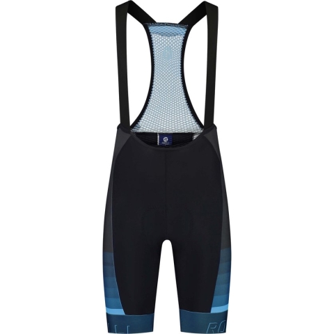 Rogelli Hero II Korte Fietsbroek - Met Bretels - Heren - Blauw, Zwart - Maat 2XL
