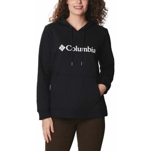 Columbia Logo Hoodie Women, zwart