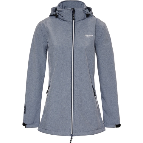 Nordberg Ronda - Softshell Outdoor Zomerjas Dames - Lichtblauw Melange - Maat XL