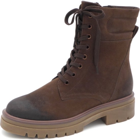Marco Tozzi Dames Veterboot - 25277-361 Bruin - Maat 38