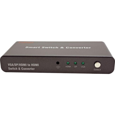 Roline HDMI multiconverter schakelaar met afstandsbediening - versie 2.0 (4K 60Hz HDR)