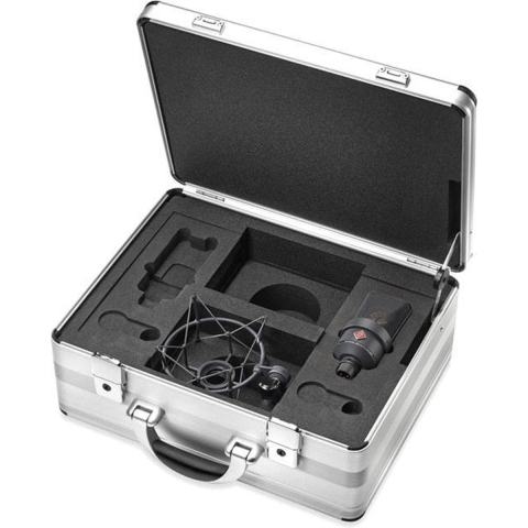 Neumann TLM 103 mt Mono Set - zwart - Studio microfoon, grootmembraam + EA-1 (mt) shockmount, in aluminium koffer, zwart
