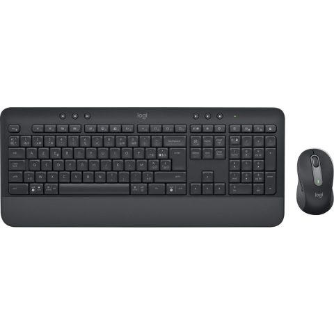 Keyboard and Wireless Mouse Logitech MK650 Black Azerty French