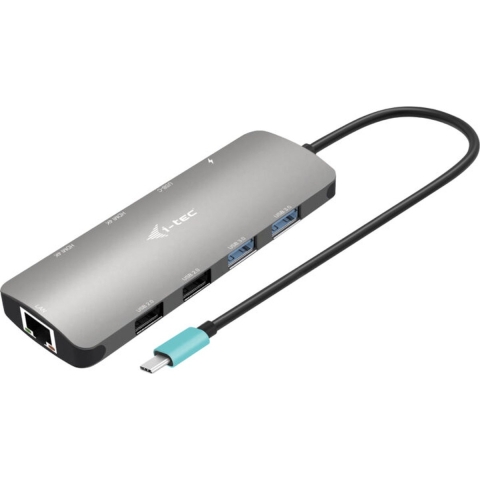 USB-C Metal Nano 2x Display Docking Station + Power Delivery 100 W
