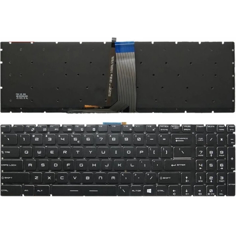 MSI MS-16P1 keyboard RGB backlit (US/NL Qwerty)