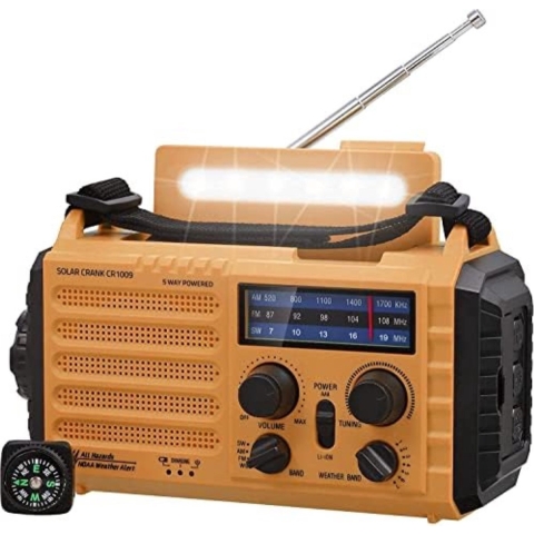 Radio Op Batterijen - Draagbare Radio - Noordadio - Geel