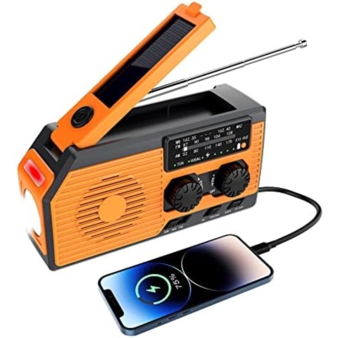 Radio Op Batterijen - Draagbare Radio - Noordadio - Oranje