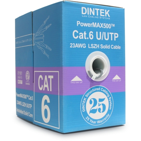 DINTEK - 305m kabel - CAT6 - U/UTP LSZH - Dca - grijs - 1101-04046
