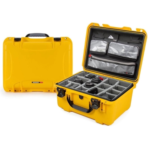 Nanuk 933 Case w/lid org./divider - Yellow - Pro Photo Kit case