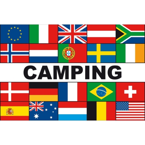 Meerlandenvlag camping - 150 x 225 cm - Polyester