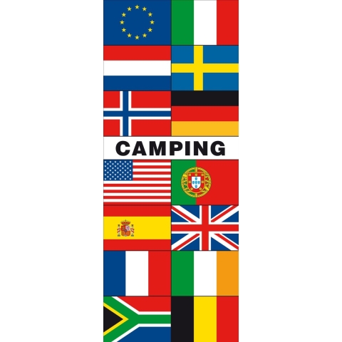 Meerlandenbanier camping - 240x90cm - Polyester