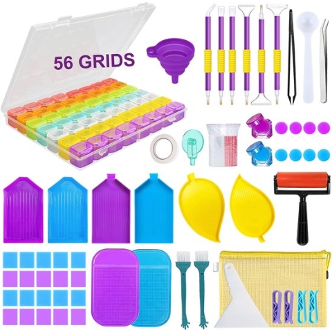 diamond painting opbergdoos - Diamond Painting Accessoires  - Voor Diamant Schilderij Kralen, Zaden, Sieraden