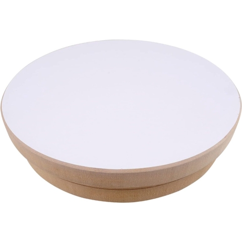 Pottenbakkersschijf, rond, diameter 20 cm, hoogte 5 cm, MDF draaischijf voor aardewerk, klei voor pottenbakkerijen, kunst, doe-het-zelf, knutselen, kleifiguren, schalen