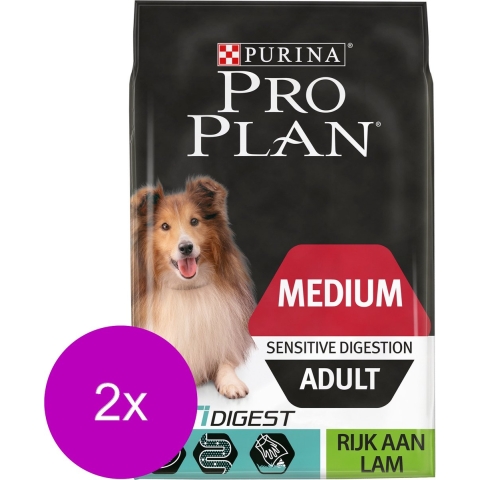 Pro Plan Dog Adult Medium Sensitive Digestion Lam - Hondenvoer - 2 x 14 kg