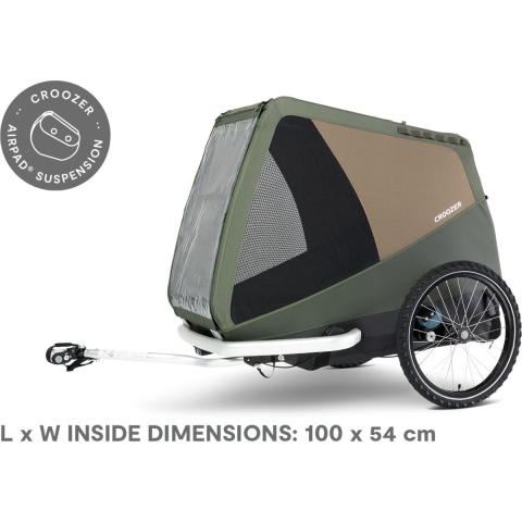 Croozer Dog Tammo Hondenfietskar - XXL Mosgroen