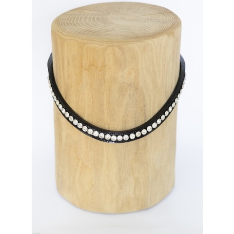 HB Frontriem Rivet - maat Cob - black/white