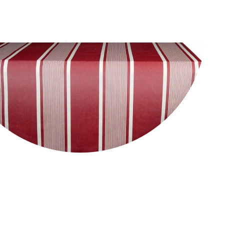 Kleurmeester.nl | Rond tafelkleed rood wit - Katoen Linnen | ø 160 cm | kerst