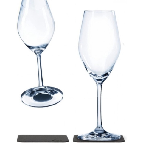 Silwy Magnetisch Kristallen Champagneglas 0,20L (set a 2)