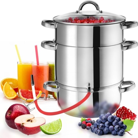 Tectake Stoomextractor - Ø 26 cm - RVS - Inductie