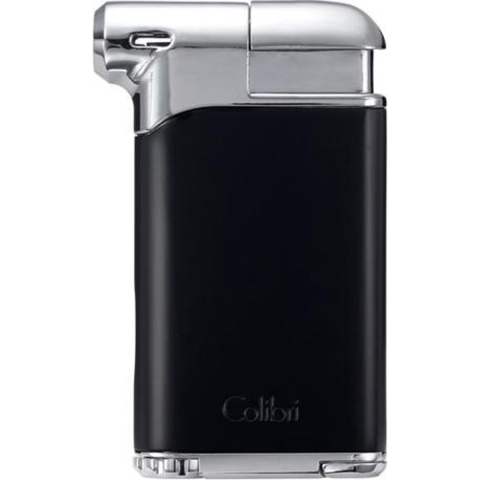 Pijpaansteker Colibri Pacific II zwart - chroom