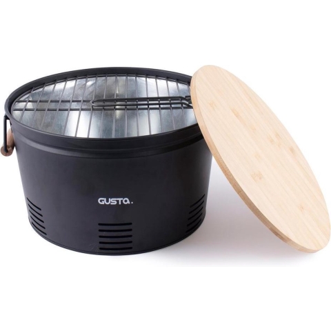 Gusta - Barbecue - Houtskool - Grijs - ø35x20cm