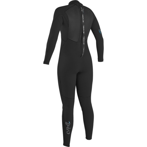 2023 O'Neill Dames Epic 4/3mm Rug Ritssluiting Gbs Wetsuit - Bla