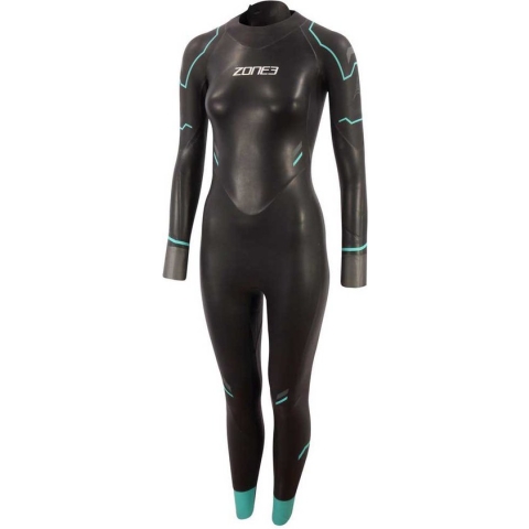 2023 Zone3 Dames Advance Triathlon Wetsuit - Black / Turquois XS