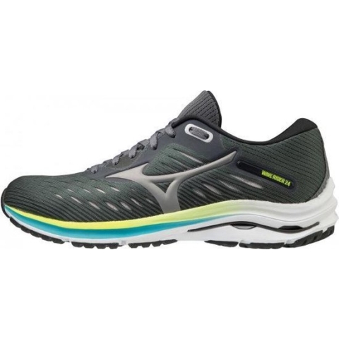 Mizuno Wave Rider 24 Dames - Sportschoenen - Hardlopen - Weg - zwart/groen