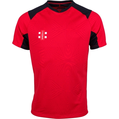 Gray-Nicolls Cricket SHIRT PRO T20 S/S RD/BK L Large - Red / Black