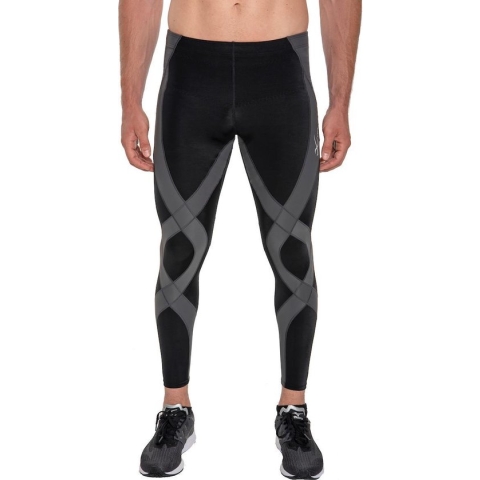 CW-X - Generator Compressiebroek - hardloopbroek - heup, rug, hamstring en knie ondersteuning - heren - Zwart/Grijs - maat M