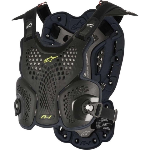 Alpinestars A-1 Roost Guard Moto Enduro Cross BMX Valbescherming - Zwart Grijs - XL/XXL