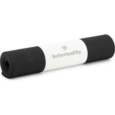 Betterhealthy - De eerste echt duurzame yogamat, gemaakt met zeewier. Perfecte ondersteuning, weegt slechts 616 gram, iedere eco yogamat heeft een unieke print en OEKO-TEX 100 keurmerk en draagt bij aan een beter milieu. Yoga met een goed gevoel.