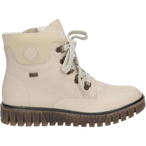Rieker dames veterboot - Ecru - Maat 37