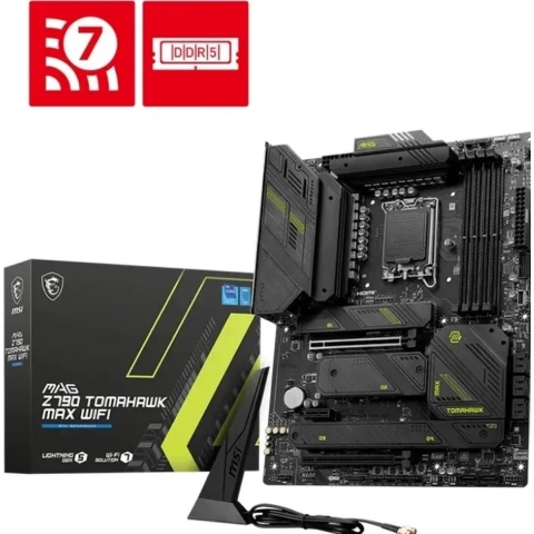MSI MAG Z790 TOMAHAWK MAX WIFI, Intel, LGA 1700, Intel® Celeron®, Intel® Pentium® Gold, LGA 1700, DDR5-SDRAM, 128 GB