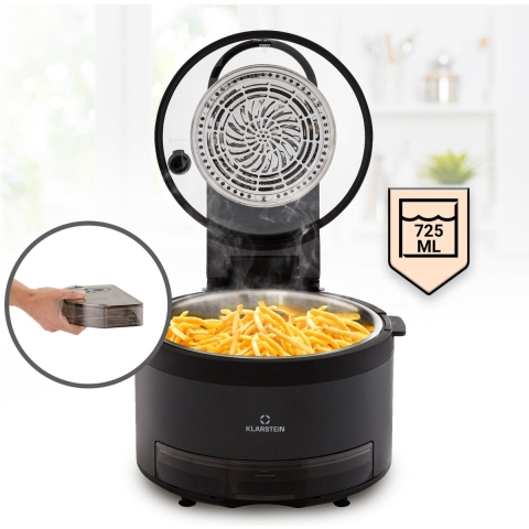 Vendure heteluchtfriteuse met stoomfunctie 1250 watt 5 liter 6 programma's