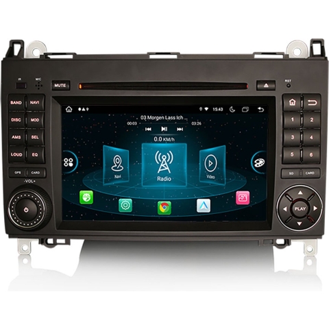 Mercedes Autoradio CarPlay | Android 12 | EU Navigatie | A B Klasse Sprinter Vito Viano