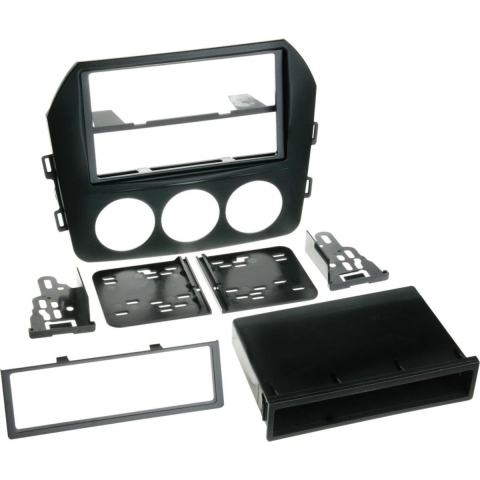 2-DIN Paneel Mazda MX 5 2009-2015 Kleur: Zwart