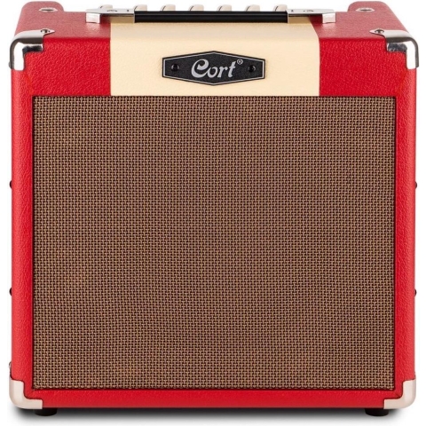 Cort CM15R dark red - Gitaarversterker, 15W, rood - Rood