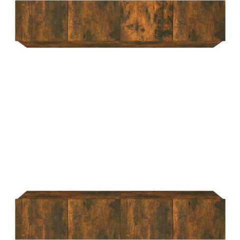vidaXL-Tv-meubelen-4-st-80x30x30-cm-bewerkt-hout-gerookt-eikenkleur