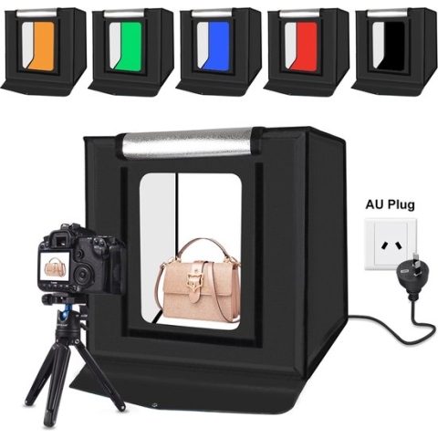 PULUZ Draagbare 30 W 5500 K Wit Licht Foto Verlichting Studio Kit - 40 cm x 40 cm x 40 cm