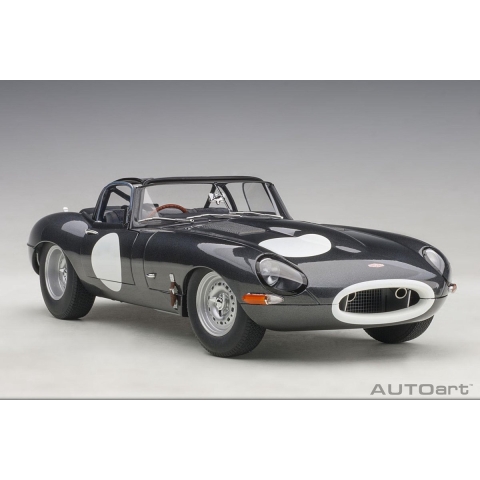 Jaguar Lightweight E-Type - 2015, Donker Grijs - AutoArt 1/18