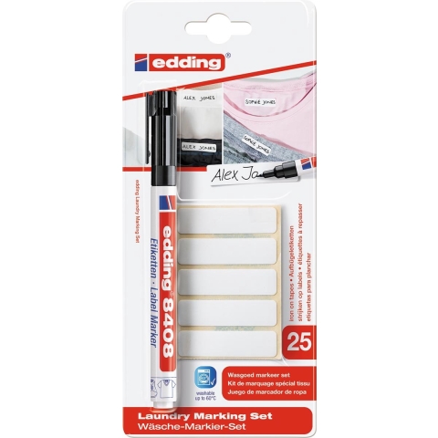 Viltstift edding 8408 schoen rond 0.75mm zwart - 10 stuks