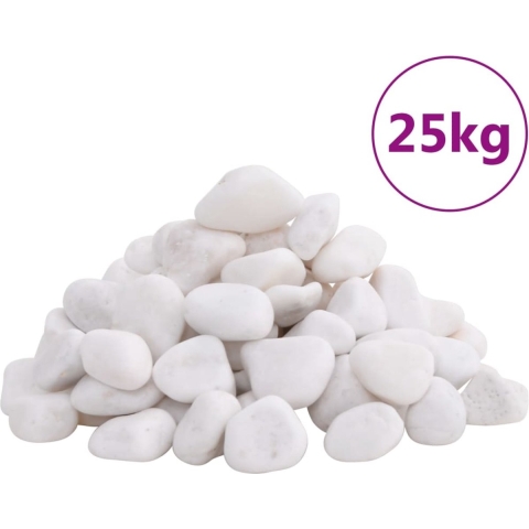 vidaXL-Kiezelstenen-gepolijst-2-5-cm-25-kg-wit