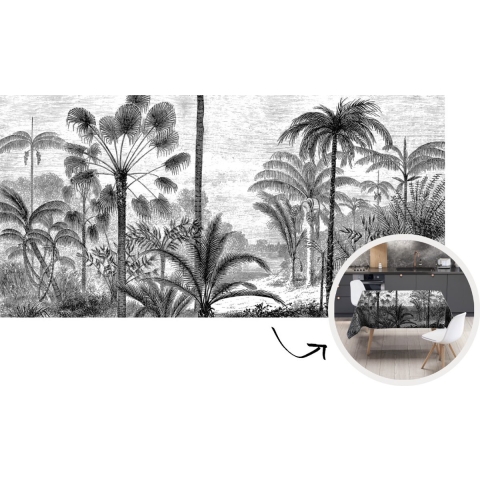 Tafelkleed - Tafellaken - 300x150 cm - Design - Bomen - Natuur - Planten - Botanisch - Binnen en Buiten