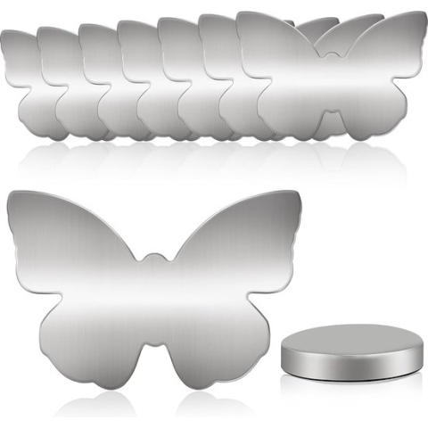 Set van 8 tafelkleedgewichten magneet vlinder - 55 g extra zware magnetische gewichten voor tafelkleden, gordijnen, douchegordijn enz.