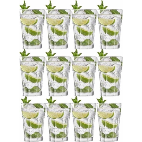 12x Drinkglazen/waterglazen 440 ml Oban serie - 40 cl - Drink glazen - Drinks drinken - Drinkglazen van glas