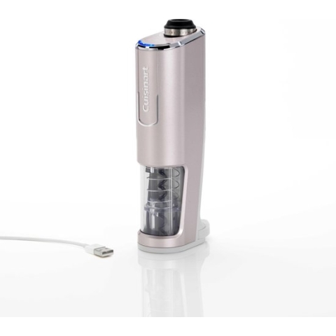 Cuisinart Cordless Wine Opener RWO100E - Draadloze Wijnopener & Elektrische kurkentrekker  inclusief laadstation en foliesnijder - Zilver