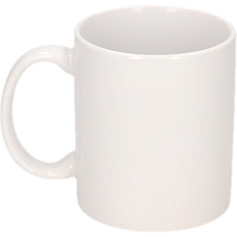 12x Onbedrukte witte mokken 300 ml - blanco koffiemok