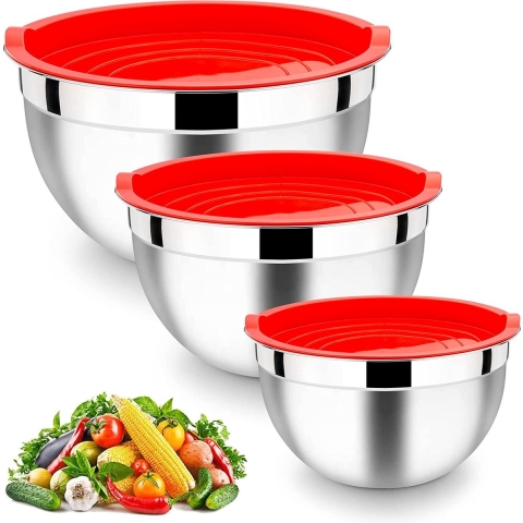 Roestvrij Staal Mengkommen / mengkom Set - Voedsel Opslag