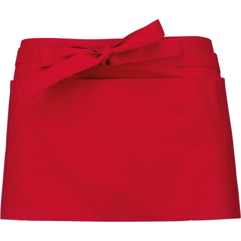 Awesome-Gifts - Professionele Horeca Sloof - K896 Bistro schort - Heupschort - Serveerschort - unisex - kort - 70 x 26 cm - per 10 stuks - onbedrukt - Rood